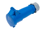 SCL 240V 16A BLUE INDUSTRIAL CONNECTOR 3 PIN IP44