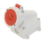 SCL 415V 16A RED INDUSTRIAL SURFACE MOUNT SOCKET 4 PIN IP67