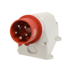 SCL 415V 16A RED INDUSTRIAL SURFACE MOUNT APPLIANCE INLET 5 PIN IP44 SCL 415V 16A RED INDUSTRIAL SURFACE MOUNT APPLIANCE INLET 5 PIN IP44