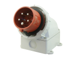 SCL 415V 16A RED INDUSTRIAL SURFACE MOUNT APPLIANCE INLET 5 PIN IP67