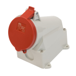 SCL 415V 32A RED INDUSTRIAL SURFACE MOUNT SOCKET 5 PIN IP44