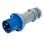 SCL 240V 63A BLUE INDUSTRIAL PLUG 3 PIN IP44