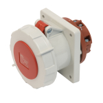 SCL 415V 63A RED INDUSTRIAL PANEL MOUNT SOCKET 5 PIN IP67