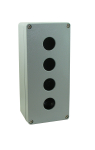 SCL 4 HOLE ALUMINIUM P/BUTTON STATION + 20MM GLAND