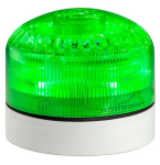 SOUNDER BEACON GREEN 12-24ACDC WITH GREY SHALLOW BASE