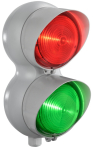 LED INDUSTRIAL TRAFFIC LIGHT RED/GREEN 12/24VACDC