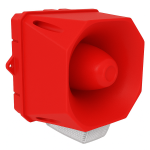 X10 MAXI SOUNDER/BEACON 115-230VAC RED BASE IP69K CLR