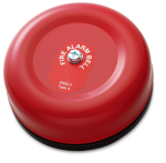 6" FIRE ALARM BELL EN 54 APPROVED RED 24VDC