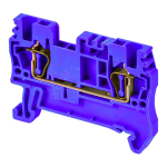 DINKLE SCREWLESS DIN TERM BLUE 1.5MM