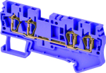 DINKLE SCREWLESS DIN TERM BLUE 1.5MM 4 CONDUCTOR