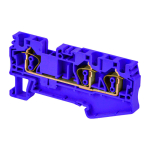 DINKLE SCREWLESS DIN TERM BLUE 16MM