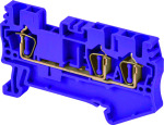 DINKLE SCREWLESS DIN TERM BLUE 2.5MM 3 CONDUCTOR