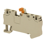 DINKLE SCREWLESS DIN TERM GREY 4MM DISCONNECT