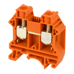 DINKLE DIN RAIL TERMINAL ORANGE 10MM
