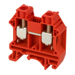 DINKLE DIN RAIL TERMINAL RED 10MM