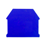 DINKLE 16MM DIN TERM END COVER BLUE