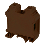 DINKLE DIN RAIL TERMINAL BROWN 35MM