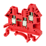 DINKLE 3W DIN RAIL TERMINAL RED 4MM
