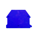 DINKLE 6MM DIN TERM END COVER BLUE
