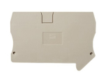 DINKLE FEED-THROUGH DIN TERM END COVER GREY 10MM