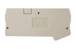 DINKLE FEED-THROUGH 3W DIN TER END COVER GREY 4MM