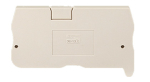 DINKLE FEED-THROUGH DIN TERM END COVER GREY 4MM
