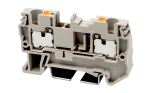 DINKLE DIN RAIL TERMINAL GREY 4MM PUSH IN SPRING CLAMP