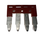 DINKLE TOP INSERT BRIDGE 4 WAY 4MM DIN RAIL TERMINAL