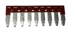 DINKLE TOP INSERT BRIDGE 9 WAY 6MM DIN RAIL TERMINAL