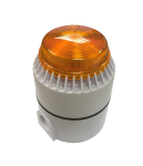 COMBINED SOUNDER/BEACON 24VDC AMBER, WHITE DEEP BASE IP65