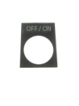 SCL 22mm LEGEND PLATE OFF / ON