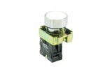 SCL 22MM PUSHBUTTON WHITE + 1NO