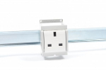 DIN RAIL MOUNT UK 3PIN SOCKET