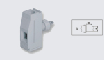 EUROCLAMP PANEL FEED THROUGH TERMINAL 57A 10mm GREY