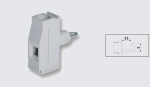 EUROCLAMP PANEL FEED THROUGH TERMINAL 57A 10mm GREY