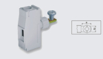 EUROCLAMP PANEL FEED THROUGH TERMINAL 76A 12mm GREY