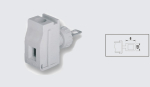 EUROCLAMP PANEL FEED THROUGH TERMINAL 32A 10mm GREY