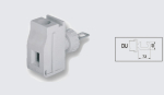 EUROCLAMP PANEL FEED THROUGH TERMINAL 32A 10mm GREY