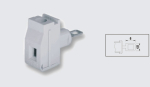 EUROCLAMP PANEL FEED THROUGH TERMINAL 32A 10mm GREY