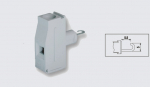EUROCLAMP PANEL FEED THROUGH TERMINAL 41A 10mm GREY