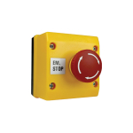 EM STOP STATION-TWIST RELEASE WITH 1 N/O CONTACT BLOCK