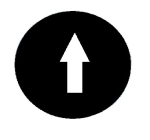 TEND PB22 BLACK PUSHBUTTON CAP WITH WHITE ARROW
