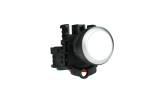 TEND 22mm PUSHBUTTON WHITE WITH 1 N/O CONTACT BLOCK