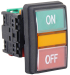 TEND 22mm DUAL P/BUTTON START STOP + 1NO & 1NC CONTACT BLOCK