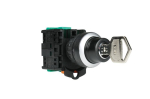 TEND 22mm 2 POS. 90 LATCHING KEY SWITCH 1N/O KEY REMOVE 0&1