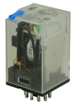SCL 3 POLE PLUG IN RELAY 12VDC 10AMP 11 PIN LED & TEST BUTTON