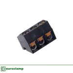 EUROCLAMP PLUGIN CONNECTOR 10A 5mm PITCH 2P INTERLOCK