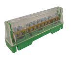 ARNOCANALI 63A 11 WAY TERMINAL BLOCK GREEN