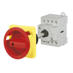 TELERGON BASE MOUNT ISOLATOR 4 POLE 40A RED/YELLOW HANDLE