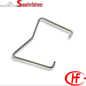 METAL RETAINING CLIP FOR PCB SOCKETS TYPE HF115F